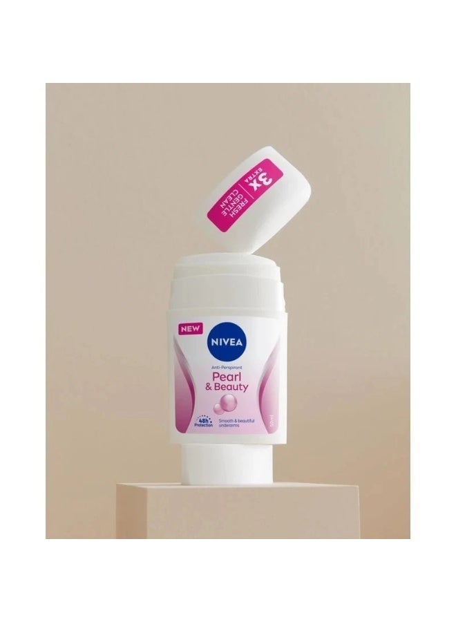 Nivea Pearl And Beauty Antiperspirant Stick For Women - 50 Ml - Image 2