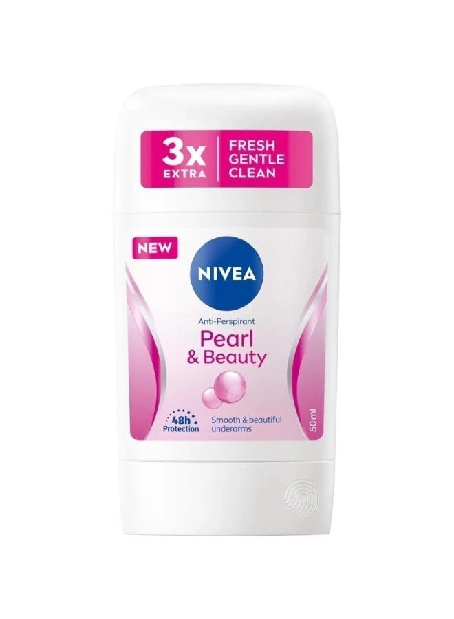 Nivea Pearl And Beauty Antiperspirant Stick For Women - 50 Ml - Image 1