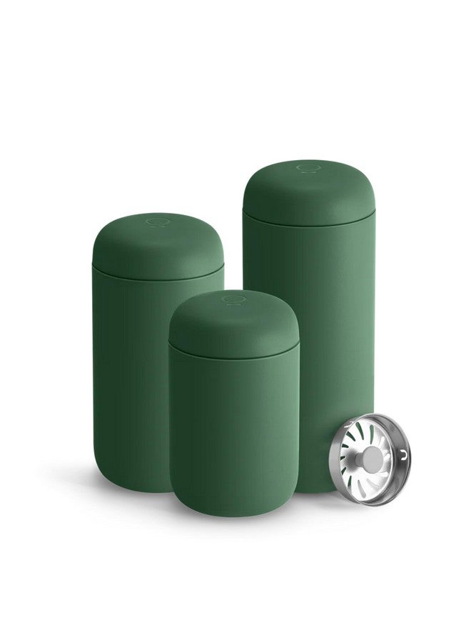 Fellow 12 oz Carter Move Travel Mug - Vacuum-Insulated Stainless Steel Travel Coffee Mug - Coffee Tumbler with Ceramic Interior and Splash Guard - Cargo Green - Image 5