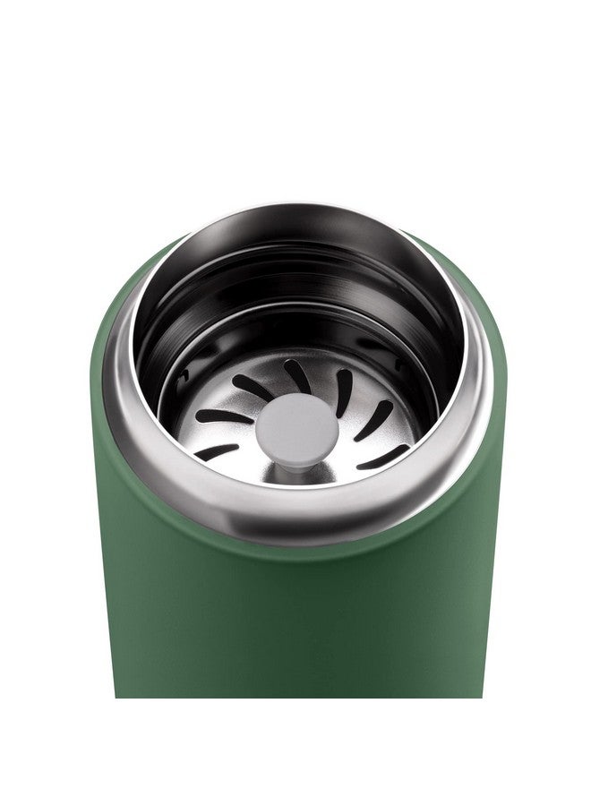 Fellow 12 oz Carter Move Travel Mug - Vacuum-Insulated Stainless Steel Travel Coffee Mug - Coffee Tumbler with Ceramic Interior and Splash Guard - Cargo Green - Image 4