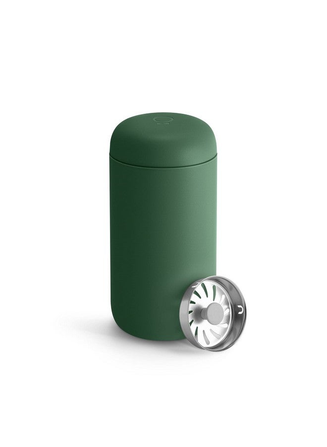 Fellow 12 oz Carter Move Travel Mug - Vacuum-Insulated Stainless Steel Travel Coffee Mug - Coffee Tumbler with Ceramic Interior and Splash Guard - Cargo Green - Image 1