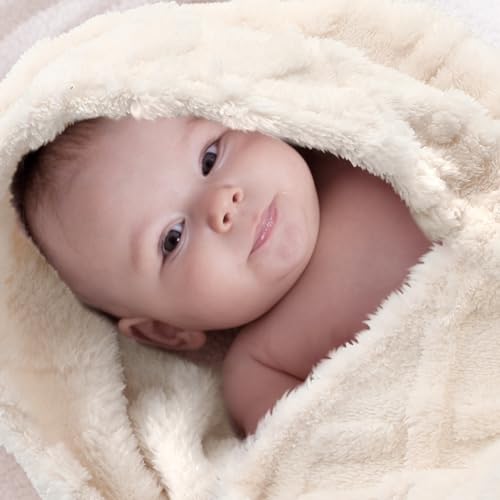 VitalCozy 4 Pcs Fluffy Baby Blanket Fleece 30" x 40" 3D for Boys Nursery Little Girl Infant or Newborn Receiving Swaddling Blankets(Pink Set) - Image 5