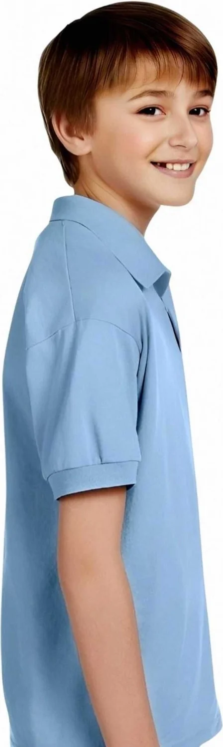 تيزجيلسين 3-Piece Boys Cotton Polo Collar T-Shirt Daily and School Uniform School T-Shirt