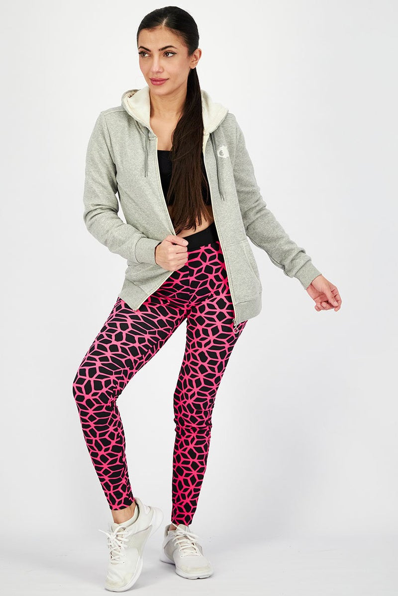 Champion Women Brand Logo Long Sleeve Hoodie, Grey - Image 4