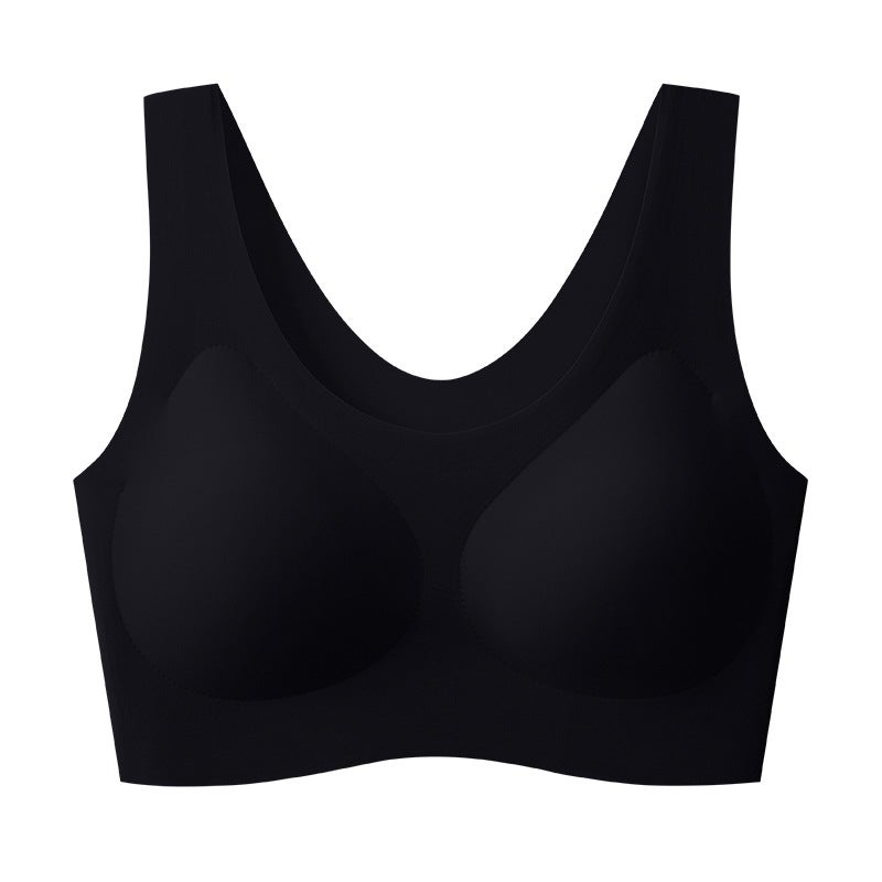Seamless Invisible Foundation Tank Top Bra for Women temperament black - Image 1