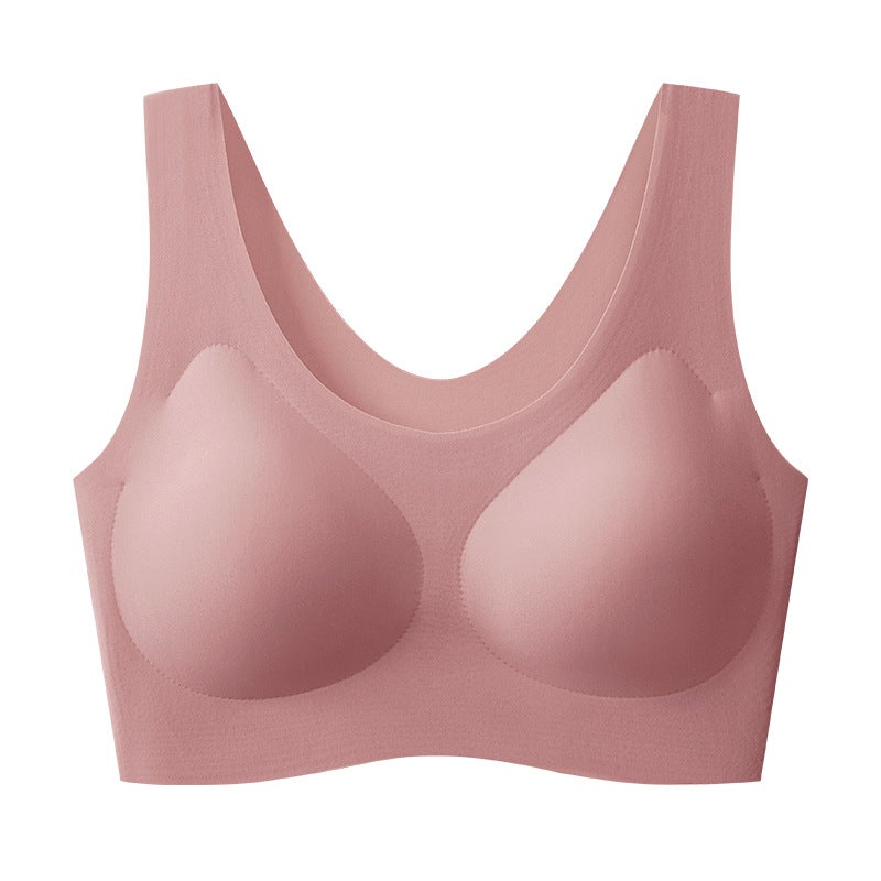 Seamless Invisible Foundation Tank Top Bra for Women temperament black - Image 4