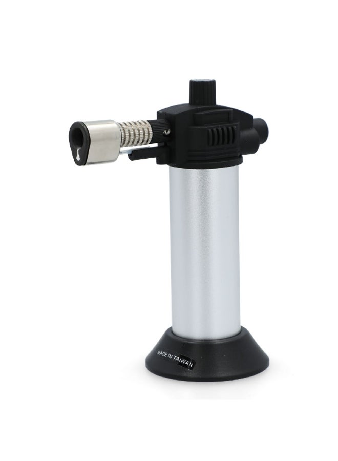 إيه-هوت MT-806 بيزو مسدس تسخين مايكرو بغاز البوتان إلكتروني ذاتي الإشعال فضي وأسود 19.6 × 6.8 × 21.2 سم - Image 1