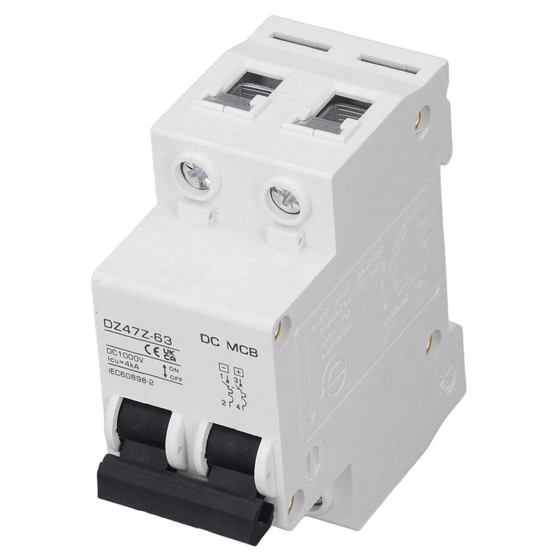 40A Mini DC Circuit Breaker 2P 1000V DIN Rail Mount Overload Protection for Solar PV Systems - Image 5