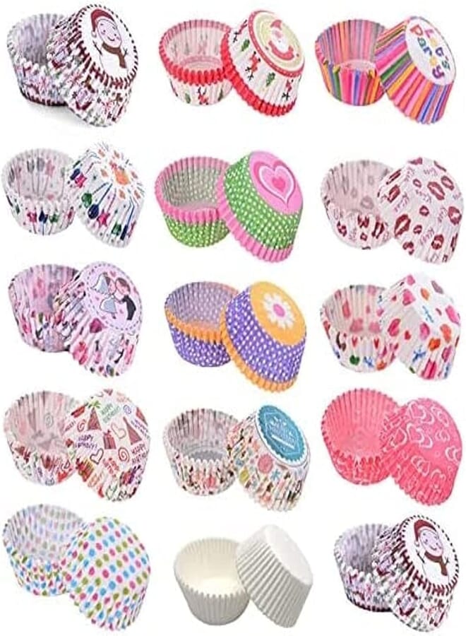 elyassin Cupcake butter paper set - 50 piece jasmine, multicolor