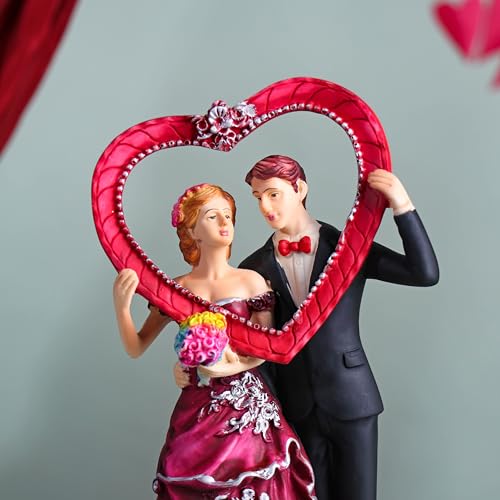 Floweraura Love Special Romantic Heart Frame Love Couple Showpiece Perfect for Home Decor & Office Decor and Gift for Birthday, Anniversaries, Weddings, Valentine's Day & Special Occasions - Image 5