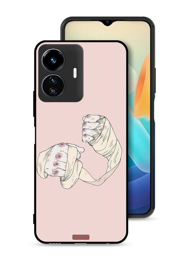 Tolwak Vivo Y77 5G Protective Case Cover Fighter Art - Image 1