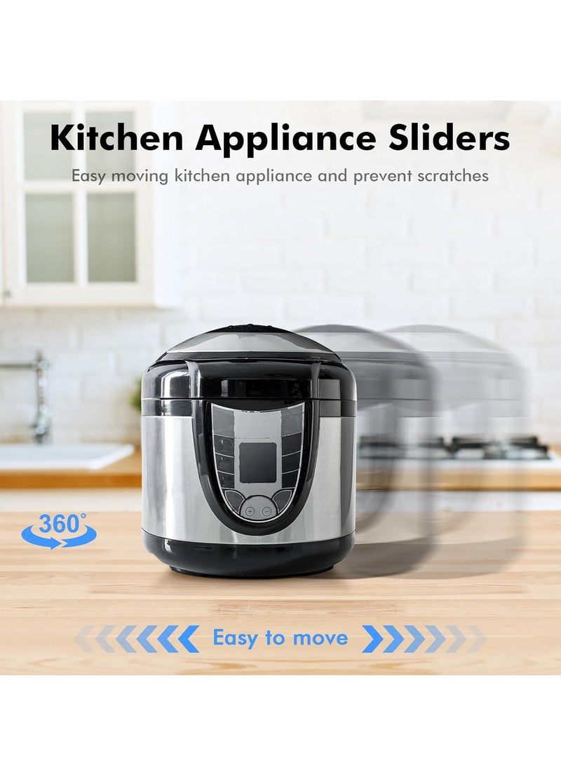 RATSAW 24 Pack Appliance Sliders for Kitchen Appliances 2 Sizes Self-adhesive Small Kitchen Appliance Slider for Countertop Coffee Makers Kitchen Aid Air Fryers Pressure Cooker Blenders - Image 3