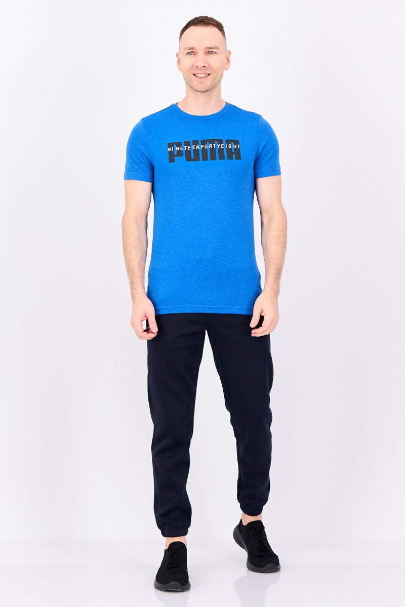 PUMA Men Slim Fit Short Sleeve Outdoor T-Shirt, Heather Blue - Image 4