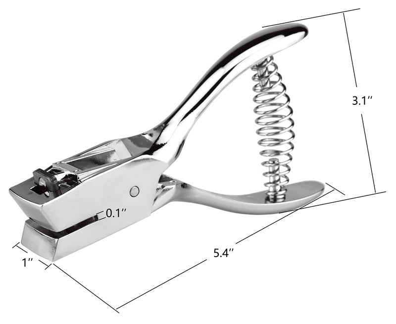 Samyo Hand Held ID Card Slot Hole Punch Metal Puncher Plier Punching Tool for ID Card Badge PVC Photo Tag - Image 4