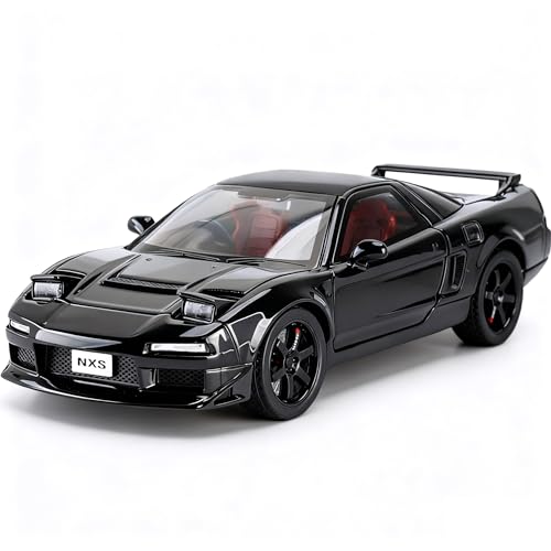 ERBADIHAGO Toy Cars Compatible for 1990 NSX NA1 132 Metal Model Car Pull Back Car Toys with Light and Sound Toys Car Collectible Model for Children Age 3 Year Old Black - Image 1