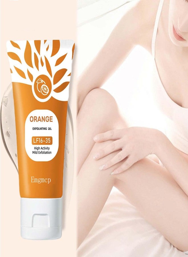 Emgmcp Orange Enzymes Exfoliating Gel for Face and Body, Deep Pore Cleansing & Tightening, Improve Blackhead, Moisturizing Scrub to Smooth Skin, Gentle for All Skin Types (2pc, 50ml - Image 3