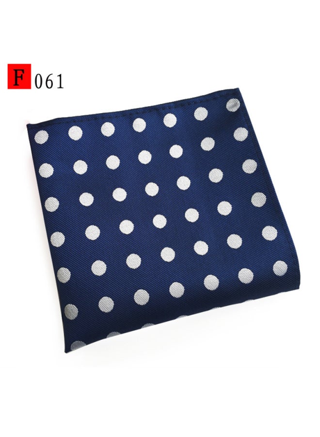 Polyester Jacquard Cashew Dot Casual Fashion Men's Pocket Scarf Small Square Scarf Handkerchief Breast Scarf