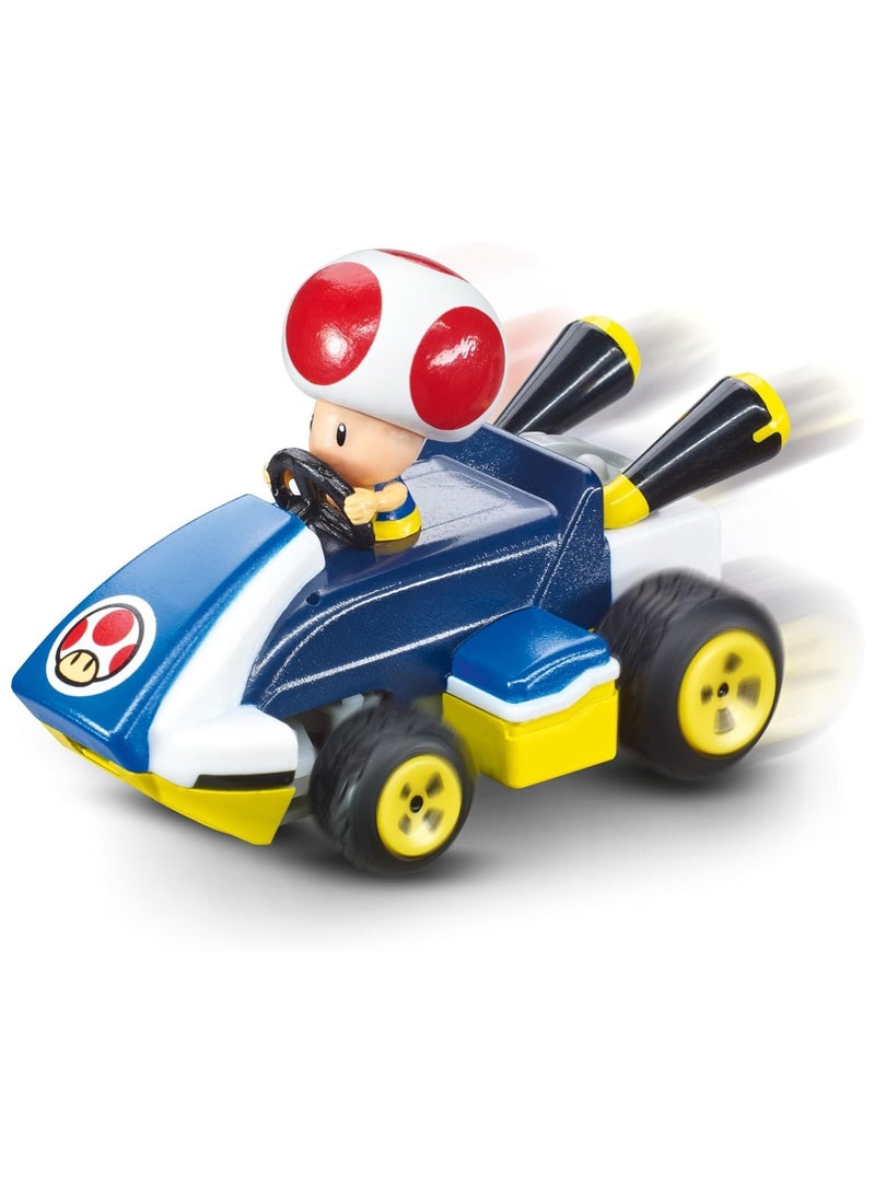 كاريرا سيارة ماريو كارت 2.4 جيجاهرتز ميني، تواد | لعبة تحكم عن بُعد للأطفال | سرعة توربو، توجيه دقيق | تعبئة صديقة للبيئة | متعة سباق للأطفال 6+ - Image 4
