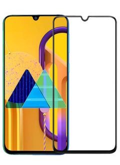 Screen Guard for Samsung Galaxy M30s / M30 / M31 / M21 / A30 / A30s / A50 / A50s Tempered Glass Screen Protector Full Glue Edge-to-Edge Gorilla Screen Protector - Black
