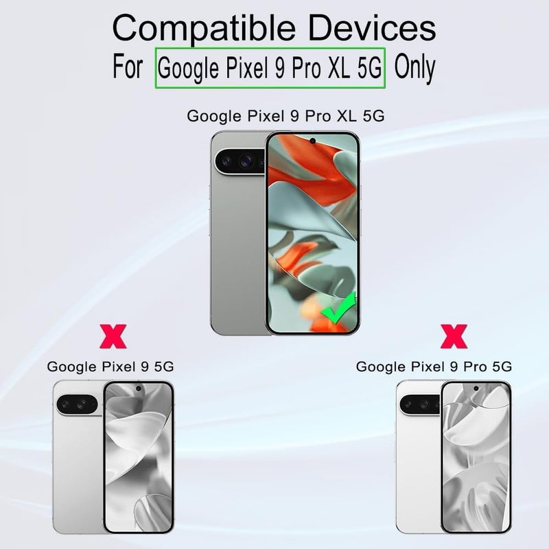 ايبيويند حماية شاشة من عبوة من قطعتين لـ Google Pixel 9 Pro XL 5G 6.73 بوصة، زجاج مقسى بصلابة 9H، مع حماية عدسة الكاميرا قطعة واحدة، سهلة التركيب، فائقة المقاومة، شفافة عالية الوضوح - Image 2