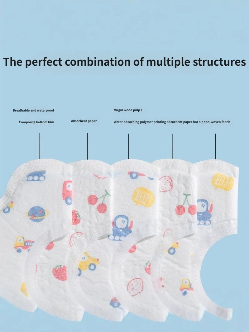 10 Pcs Disposable Baby Bibs with Leakproof Liner and Food Pocket, Travel Feeding Bib for Infants Toddlers 6-18 Months, Pink - Image 4