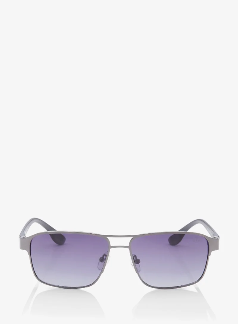 Lee Cooper Polarized Sunglasses G15 Frame Matte Gun Mirror Lens 55mm  - LC1214C02