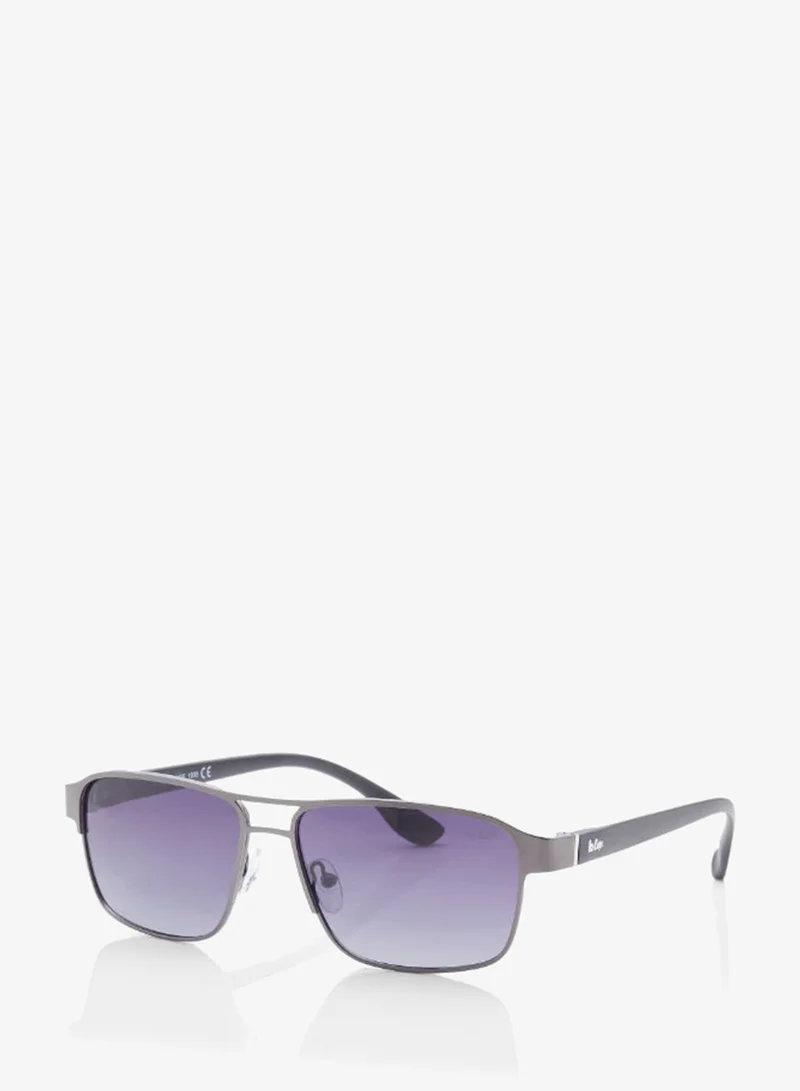 Lee Cooper Polarized Sunglasses G15 Frame Matte Gun Mirror Lens 55mm  - LC1214C02