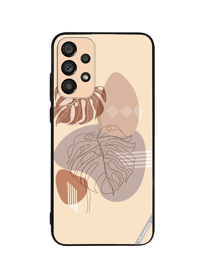 VR CREATIVE Protective Case Cover For Samsung Galaxy A53 5G Line Art Nature Design Multicolour - Image 1