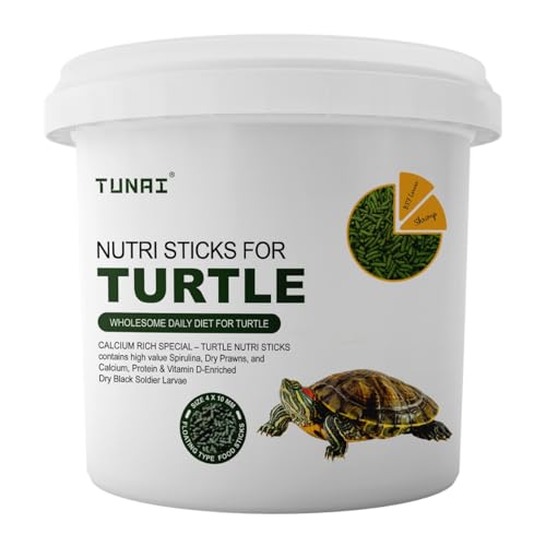 Tunai 3in1 Adult Turtle Food Nutri Sticks Food |400g| with Spirulina, Whole Shrimp and BSFL Worms - Image 1