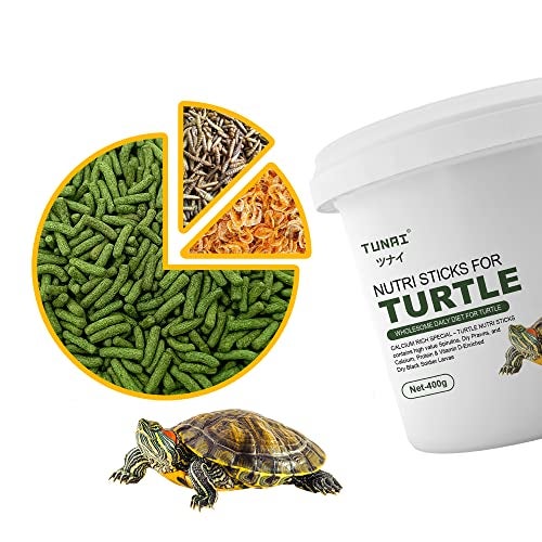 Tunai 3in1 Adult Turtle Food Nutri Sticks Food |400g| with Spirulina, Whole Shrimp and BSFL Worms - Image 2