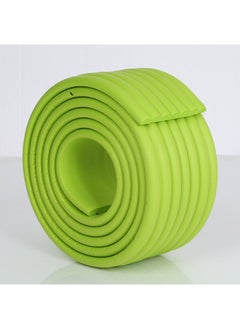 Arabest W-shaped thickened and widened child protection strip 2 meters multi-use anti-collision protection strip to send 1.5cm wide glue Green 