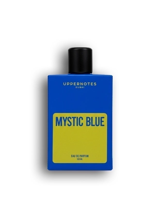 UpperNotes Mystic Blue EDP Men Perfume 100ml | Apple Bergamot Sage Tonka Cedar Vetiver | Fresh Masculine Long Lasting Modern Fragrance UAE - Image 5
