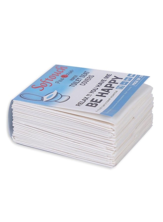 Softouch Disposable Toilet Seat Covers | 20 Sheets Set of 2 | Total 40 Sheets | Portable Hygiene Protection | Ideal for Travel, Home, Public Restrooms - Image 2