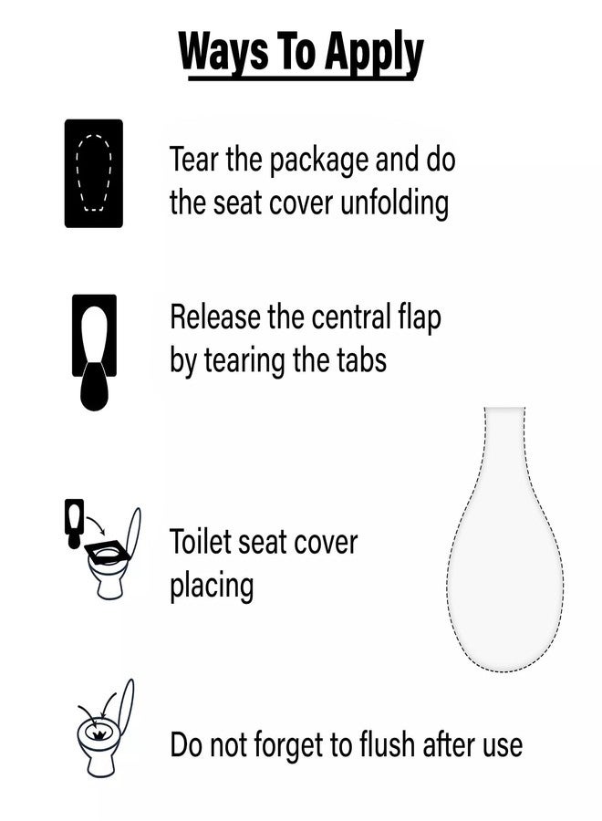 Softouch Disposable Toilet Seat Covers | 20 Sheets Set of 2 | Total 40 Sheets | Portable Hygiene Protection | Ideal for Travel, Home, Public Restrooms - Image 3