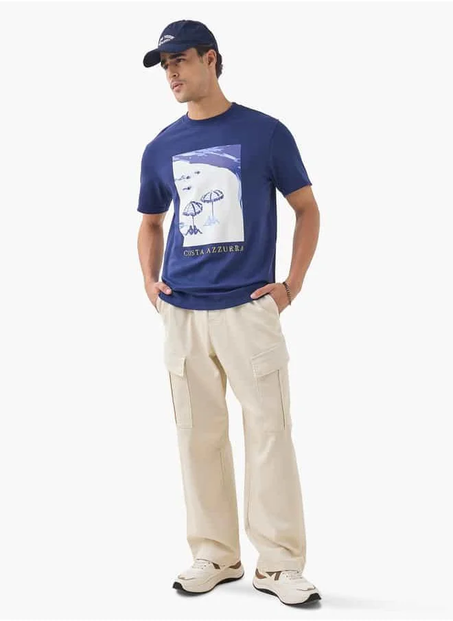 كابا Kappa Men Cotton Logo Tee For Male
