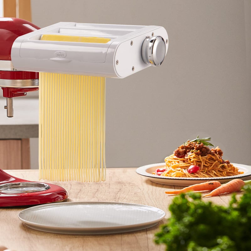 Antree Pasta Maker Attachment 3 in 1 Set for KitchenAid Stand Mixers Included Pasta Sheet Roller, Spaghetti Cutter, Fettuccine Cutter Maker Accessories and Cleaning Brush - Image 4