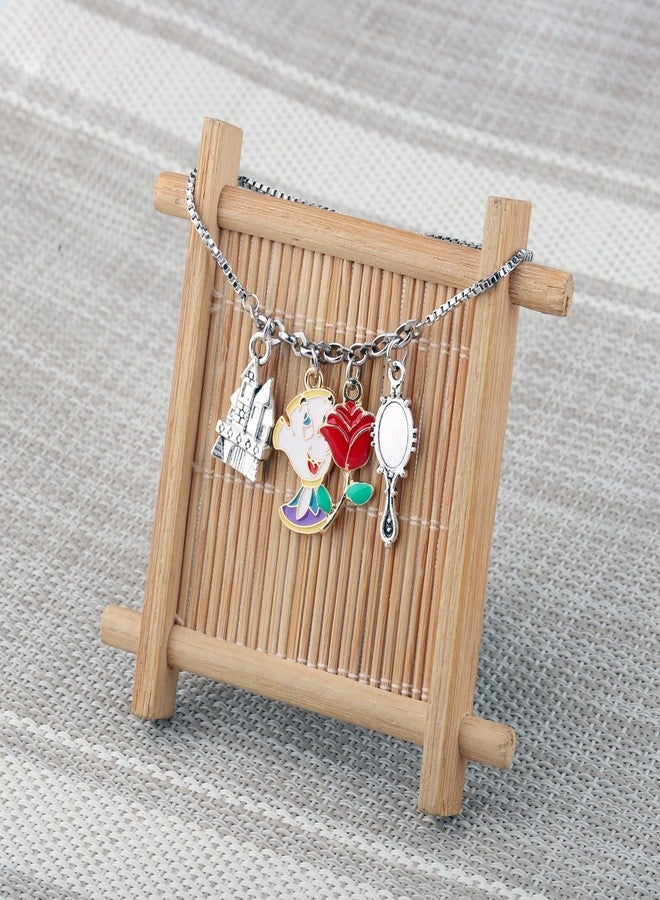 SEIRAA Beauty Belle Bracelet Fairytale Teapot Gifts Beast Movie Gifts Fairytale Belle Jewelry (FlowerMirror Brace) - Image 4