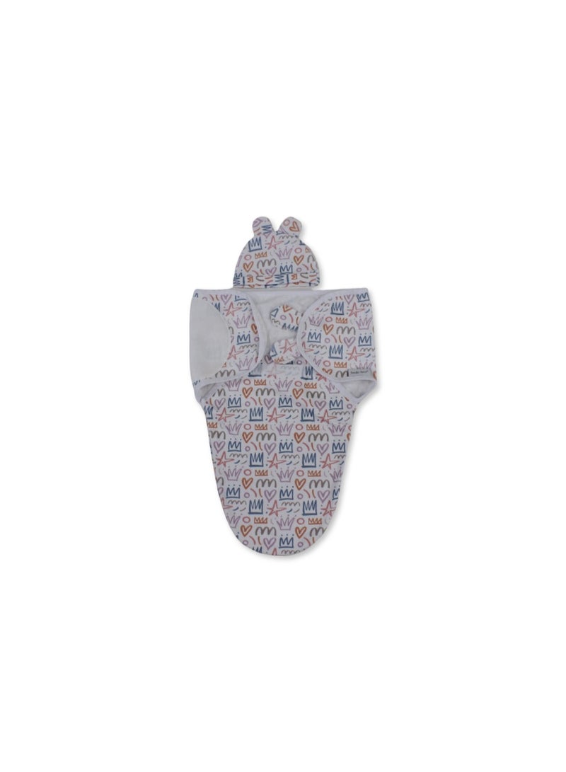 Petit bebe Cotton Baby Swaddle – Royalty Print - Image 1