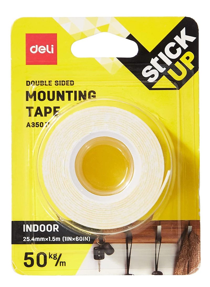 Deli 4-Piece Double Sided Mounting Tape 1.5 Meter Length - Image 2