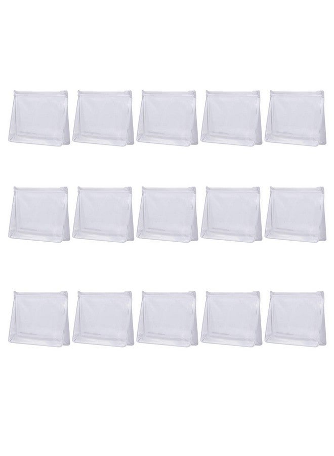 Arroyner 20 Pcs Mini Clear Makeup Bag Small Clear Plastic Cosmetic Bags With Zipper Travel Toiletry Makeup Bag - Image 1