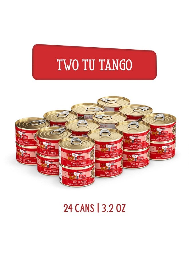 Weruva Cats in The Kitchen, Two Tu Tango with Sardine, Tuna & Turkey Au Jus Cat Food, 3.2oz Can (Pack of 24) - Image 2
