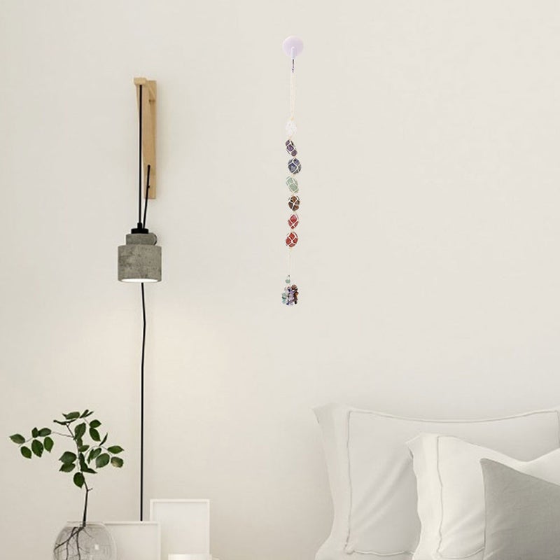 🏠 قلادة حجرية طبيعية لتعليق السيارة ديكور سيارة لون بيج شكل غير منتظم تصميم قديم عدد قطع - Image 5