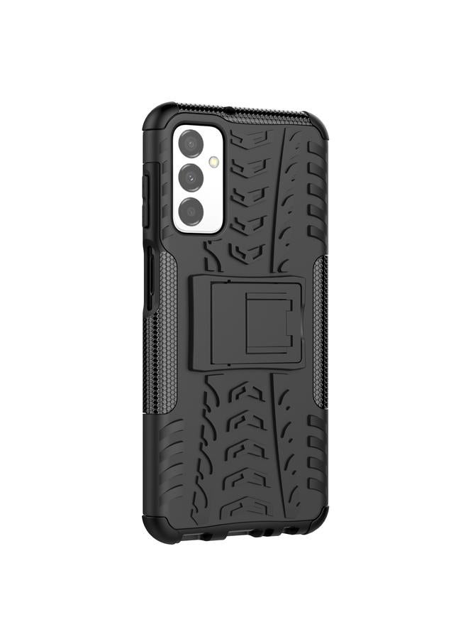 S-TOP Case For Samsung Galaxy M23 / F23 5G Tire Texture TPU + PC Phone Case with Holder - Image 3