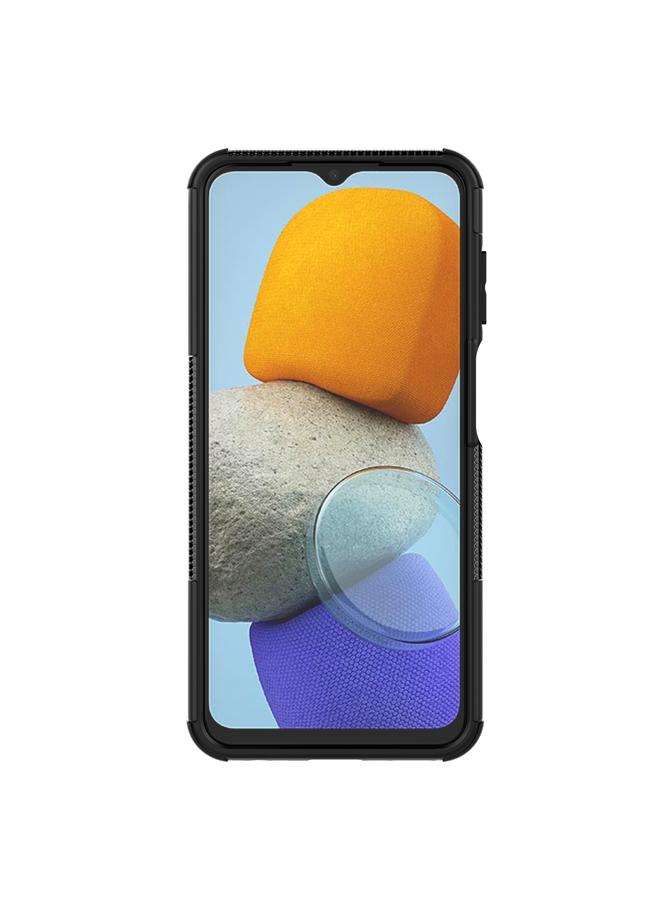 S-TOP Case For Samsung Galaxy M23 / F23 5G Tire Texture TPU + PC Phone Case with Holder - Image 4