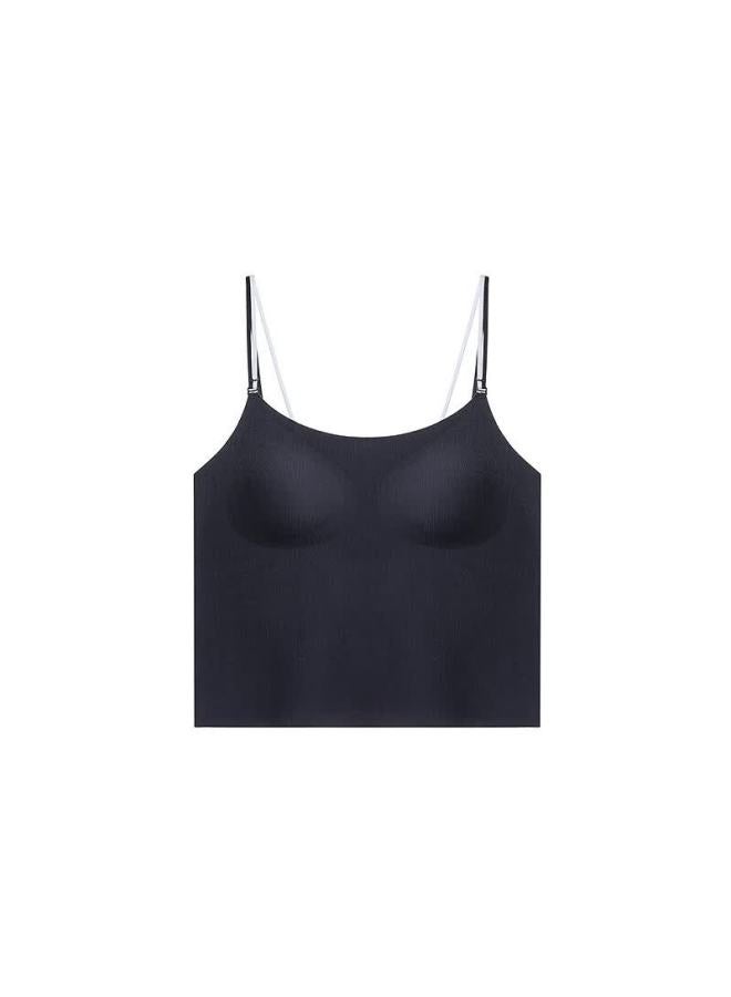 Aimer Women's Lingerie Removable Double Shoulder Strap Padded Tank Top Am72b521 Ink Gray S - Image 4
