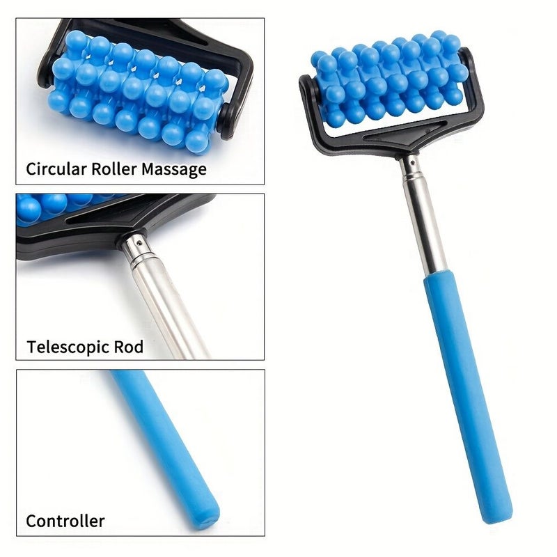 Pink Extendable Manual Roller Massager Multifunctional For Calves Relaxation - Image 4