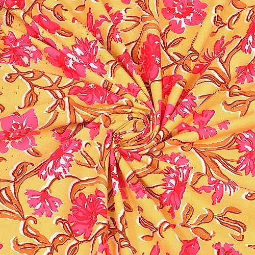 RajasthaniKart Pure Cotton 180 TC King Size BEDSHEET with 2 Pillow Cover - 90X108 (Suitable for King Size Bed Sheet or Double Bed, Yellow) PSP102 - Image 5