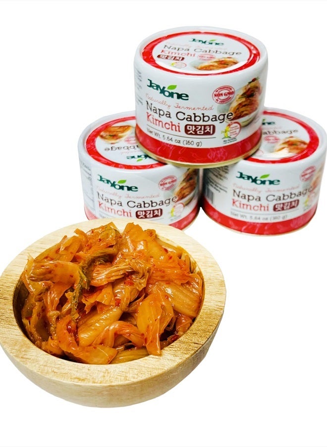 Jayone كيمتشي كوري معلب، كيمتشي من ملفوف نابا، مخمر طبيعياً، غير معدّل وراثياً، بدون مواد حافظة، بدون إضافات - (5.64 أونصة) - Image 5