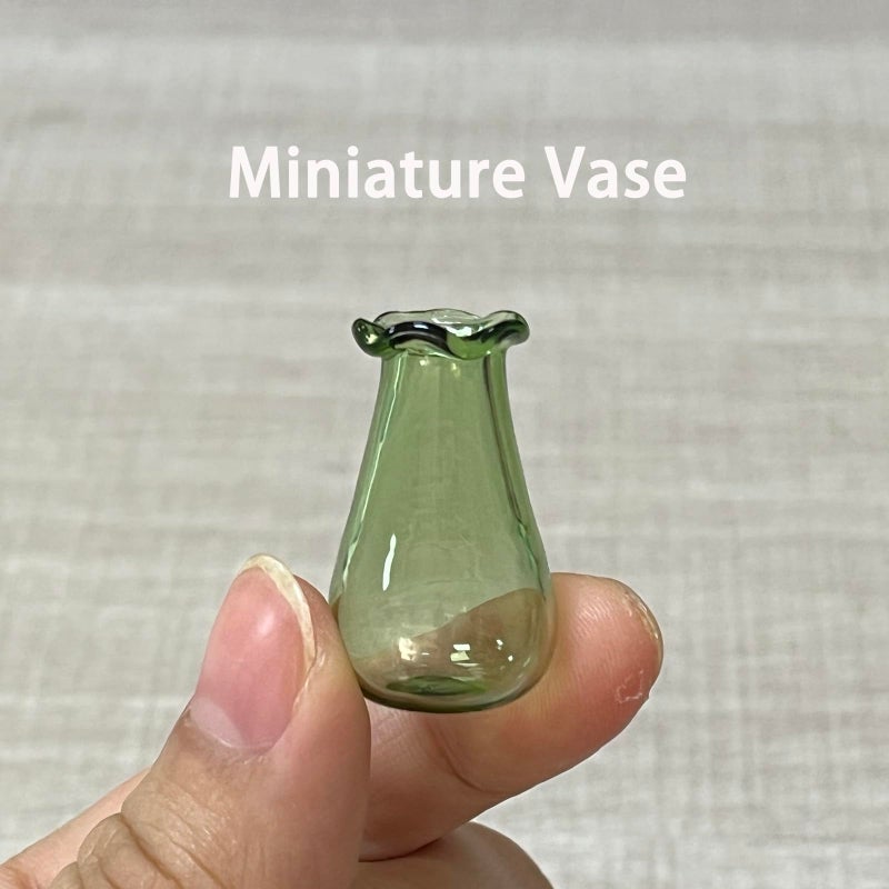 SPANSEE 2 PCS Mini Vase for Cat Whiskers  Miniature Vase  Cat Whisker Vase  Tiny Vase for Decor  Cat Whisker Holder (Blue  Light Green) - Image 4