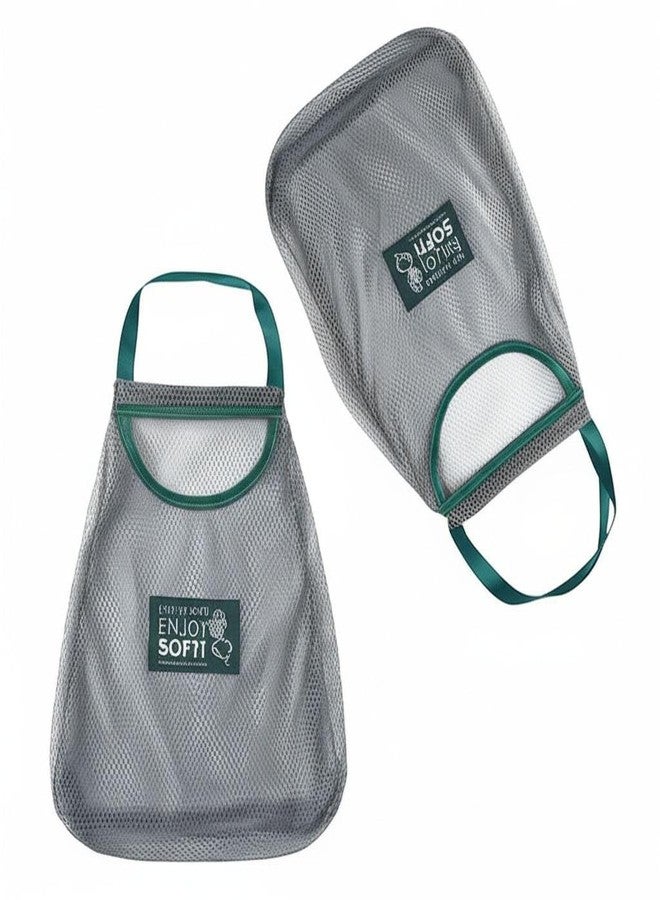 Bindex Hanging Storage Mesh Bags 2pc Wall Hanging Fruit Basket for Vegetable Storage Tote Bags for Garlics, Potatoes, Onions or Garbage (2) - Image 1